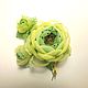 Brooch Lime Syrup Bouquet with handmade flowers made of fabric. Brooches. ms. Decorator. My Livemaster. Фото №4