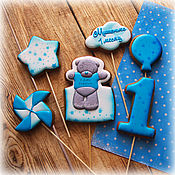 Сувениры и подарки handmade. Livemaster - original item Gingerbread baby Teddy Bear toppers in cake. Handmade.