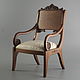 Furniture for dolls: Empire chair 1:4 mahogany color, Doll furniture, Bialystok,  Фото №1