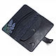 Dark Blue leather wallet. Wallets. Two Starlings. My Livemaster. Фото №6