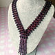 Order Necklace Tie Garnet. handmade jewelry. Livemaster. . Necklace Фото №3