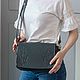  Women's grey leather Bag Nevia S93t-741. Crossbody bag. Natalia Kalinovskaya. Online shopping on My Livemaster.  Фото №2