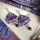 Silver earrings with beads 'SIM - SIM'. Earrings. Ludmila (Ludmila-biser) (Ludmila-biser). My Livemaster. Фото №5