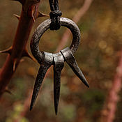 Фен-шуй и эзотерика handmade. Livemaster - original item Copy of Hand forged Evil Sickle pendant amulet.. Handmade.