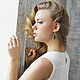 Dark green oval earrings stylish gift 'Harmony'. Earrings. Tania Dav (Dragon Porter Russia). Online shopping on My Livemaster.  Фото №2