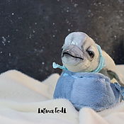 Куклы и игрушки handmade. Livemaster - original item Teddy Animals: Baby dolphin Beluga. Handmade.
