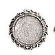 Основа для кольца Винтаж 20мм, ND античное серебро (1шт). Заготовки для украшений. Buseni4ka, фурнитура США/Израиль/SS. Интернет-магазин Ярмарка Мастеров.  Фото №2