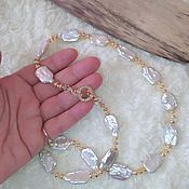 Украшения handmade. Livemaster - original item Necklace: Made of baroque pearls. Marina.. Handmade.