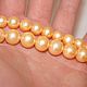 Natural Yellow-gold Pearl Beads Class AAA 11 mm. Beads1. yakitoriya. My Livemaster. Фото №6