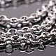 20 cm Rolo Chain 5 mm rhodium plated u. Korea (4152), Chains, Voronezh,  Фото №1