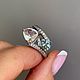 17. Кольцо с натуральным морганитом и аквамарином, 4.0 ct. Кольца. Елена. Ярмарка Мастеров.  Фото №8