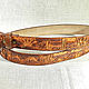 Men's leather belt 'Prairie' brown. Straps. schwanzchen. My Livemaster. Фото №5
