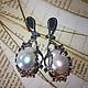 Order Earrings 'Baroness' with Baroque pearls and sapphires. SELENA. Livemaster. . Earrings Фото №3