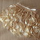Tress for doll hair (wheat) from the goats Angora breed hand-made Hair for the dolls Curls Curls for doll Hair for dolls to buy Handmade Fair Masters
