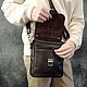 Men's bag: Men's brown leather bag Ralph Mod S68-722. Men\'s bag. Natalia Kalinovskaya. My Livemaster. Фото №5