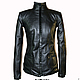 Genuine leather jacket with ruffles, Outerwear Jackets, Pushkino,  Фото №1