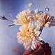 Brooch-pin: Carnations made of natural silk, Brooches, Volsk,  Фото №1