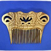 Сувениры и подарки handmade. Livemaster - original item Wooden hair comb Lukomorye. Handmade.