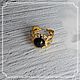 Ring with black agate in gold, Rings, Smolensk,  Фото №1