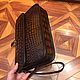 Order Men's clutch bag made of genuine crocodile leather. SHOES&BAGS. Livemaster. . Man purse Фото №3