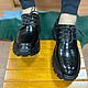 Alligator leather shoes with laces, in black, size 45. Boots. SHOES&BAGS. My Livemaster. Фото №4