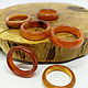 17.5-17.75 Set of rings Carnelian Agate (NK3). Rings. Selberiya shop. My Livemaster. Фото №4