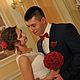 Букет невесты из красных роз, Свадебные букеты, Москва,  Фото №1