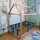 Детская кровать домик напольная  на заказ, Мебель для детской, Москва,  Фото №1