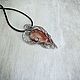 Кулон с агатом wire wrap. Кулон. Selena Di украшения wire wrap. Ярмарка Мастеров.  Фото №4