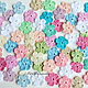 Las florecitas de ganchillo mini. Scrapbooking Elements. Natalie crochet flowers. Интернет-магазин Ярмарка Мастеров.  Фото №2