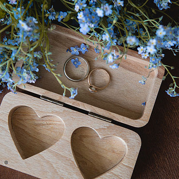 Свадебный салон ручной работы. Ярмарка Мастеров - ручная работа Шкатулки для колец. Handmade.