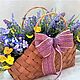 Flower arrangement in a basket 'Lavender summer', Composition, Kaliningrad,  Фото №1