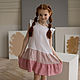 Linen dress for girls with flounces. Childrens Dress. molinialife. Online shopping on My Livemaster.  Фото №2
