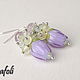 Order Earrings with buds and stones. Grafoli jewellery. Livemaster. . Earrings Фото №3