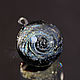 Pendant ball Myriad of stars -2. Silver Universe. Space, galaxy. Black, Pendants, Moscow,  Фото №1