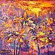 Oil painting abstract landscape of palm trees 'Forest dreamed-6'. Pictures. Russian Oil Paintings. Online shopping on My Livemaster.  Фото №2