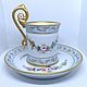  Чайная пара Capodimonte Италия антикварная фарфор / 47242. Чайные пары. Phoenix Antique • Феникс Антик. Ярмарка Мастеров.  Фото №4