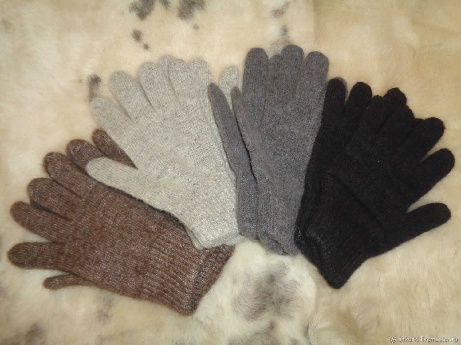 Перчатки мужские из натуральной шерсти, Перчатки, Нальчик,  Фото №1