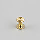Винт 10*9 ременной (2912) латунь,solid brass, Фурнитура для сумок, Москва,  Фото №1