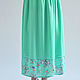 Order The skirt of chiffon is mint green with a border. Tolkoyubki. Livemaster. . Skirts Фото №3