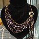 Necklace made of hematite, bronzite with 14K gold (Brunello Cucinelli style), Necklace, Sergiev Posad,  Фото №1