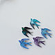 Swallow brooch made of jewelry resin. Brooches. AnnaMalnaya. My Livemaster. Фото №4