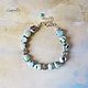 Delicate Natural Larimar and Silver Bracelet-Talisman. Bead bracelet. AMRITA Accessories. Online shopping on My Livemaster.  Фото №2