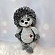 Серый ёжик мягкие иголки. Мягкие игрушки. Toys-by-panda. Ярмарка Мастеров.  Фото №6