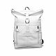  Backpack Bag Leather Female White Selfie Mod.SR56-141. Backpacks. Natalia Kalinovskaya. Online shopping on My Livemaster.  Фото №2