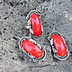 Jewelry set with coral made of 925 silver ALS0026. Jewelry Sets. Sunny Silver. Online shopping on My Livemaster.  Фото №2