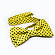 Mustard bow tie in brown dot. Ties. Super Bow Ties. Online shopping on My Livemaster.  Фото №2