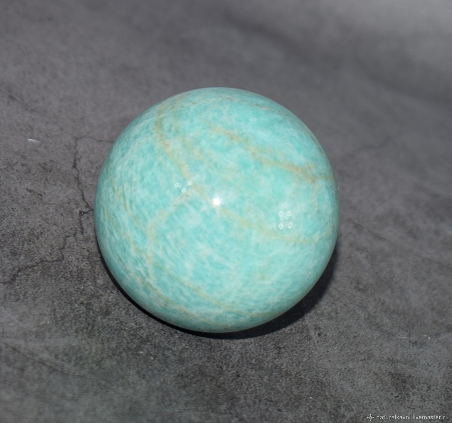 50 mm Natural Amazonite Ball . Sphere, Ball, Moscow,  Фото №1