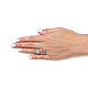 Quartz ring, Two-stone ring, Mint lilac. Rings. Irina Moro. Online shopping on My Livemaster.  Фото №2
