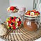 Заказать Стеклянный чайник с декором из полимерной глины. decorative.cups_. Ярмарка Мастеров. . Чайники Фото №3